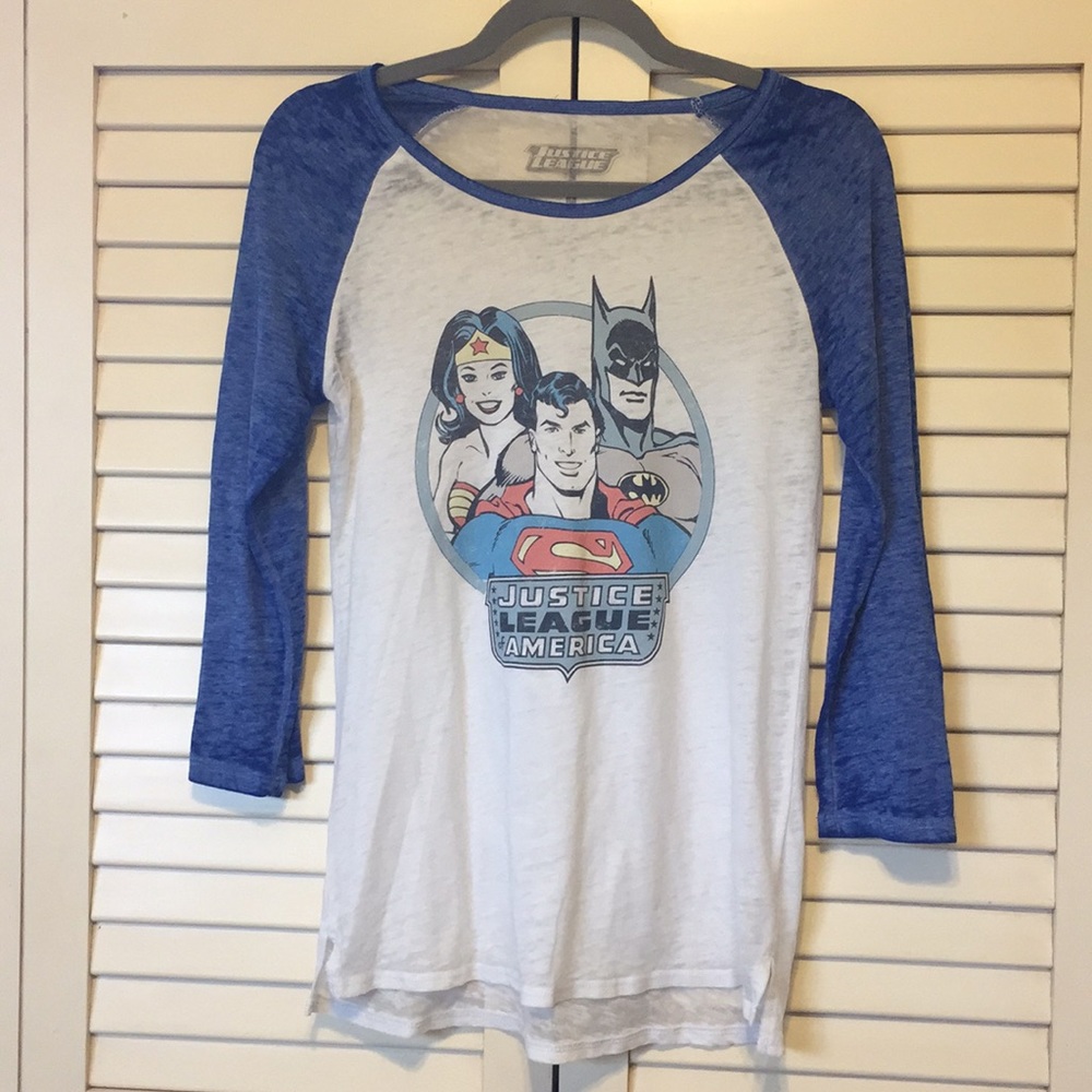 Justice League Long Sleeve Shirt, Size Medium